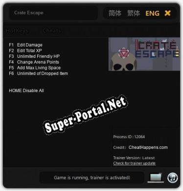Трейнер для Crate Escape [v1.0.9]