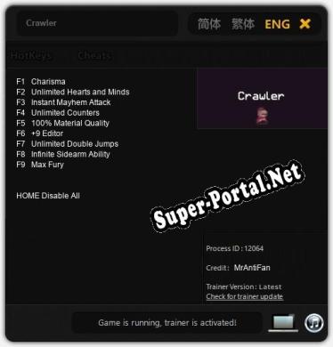 Crawler: ТРЕЙНЕР И ЧИТЫ (V1.0.15)