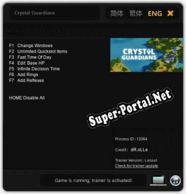 Crystal Guardians: Трейнер +7 [v1.9]