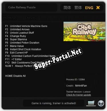 Cube Railway Puzzle: ТРЕЙНЕР И ЧИТЫ (V1.0.61)
