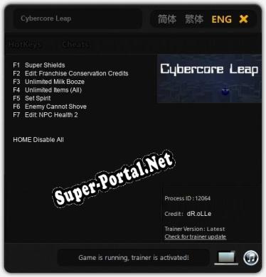 Cybercore Leap: ТРЕЙНЕР И ЧИТЫ (V1.0.39)
