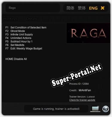 Raga: ТРЕЙНЕР И ЧИТЫ (V1.0.74)