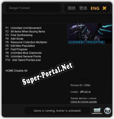 Danger Forever: Читы, Трейнер +10 [dR.oLLe]