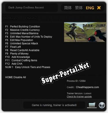 Трейнер для Dark Jump Endless Ascent [v1.0.9]