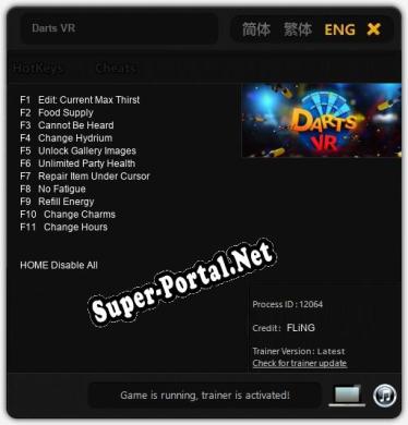 Darts VR: Трейнер +11 [v1.5]