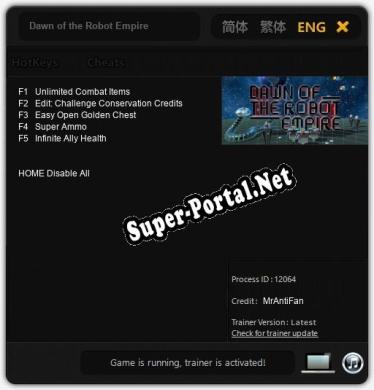 Dawn of the Robot Empire: Трейнер +5 [v1.2]
