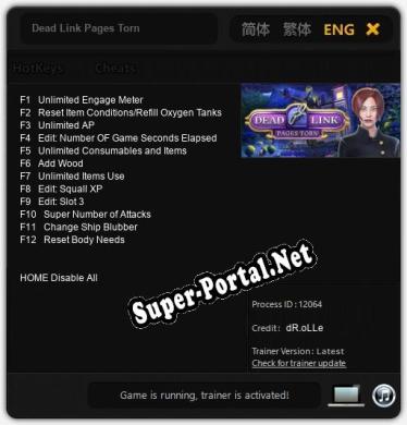 Трейнер для Dead Link Pages Torn [v1.0.1]