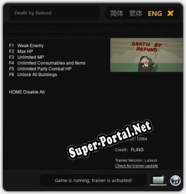 Трейнер для Death by Refund [v1.0.4]
