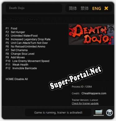 Death Dojo: Читы, Трейнер +12 [CheatHappens.com]