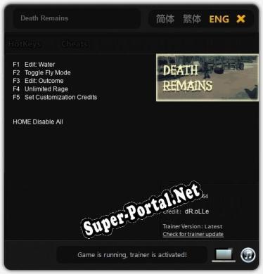 Death Remains: Читы, Трейнер +5 [dR.oLLe]