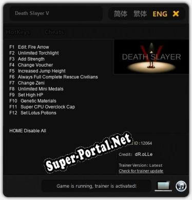 Death Slayer V: Читы, Трейнер +12 [dR.oLLe]