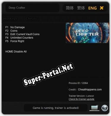 Deep Crafter: ТРЕЙНЕР И ЧИТЫ (V1.0.96)