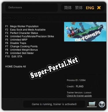 Deformers: Трейнер +10 [v1.1]