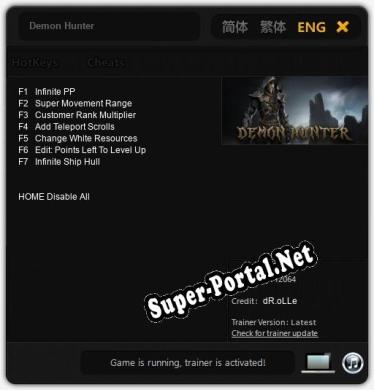 Трейнер для Demon Hunter [v1.0.1]