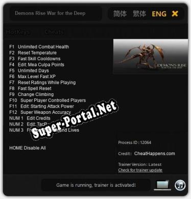 Demons Rise War for the Deep: Читы, Трейнер +15 [CheatHappens.com]