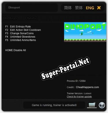 Dinoport: Читы, Трейнер +5 [CheatHappens.com]