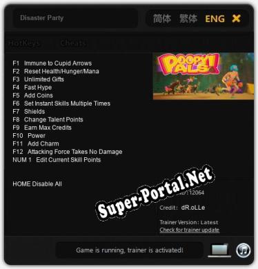 Disaster Party: Трейнер +13 [v1.7]