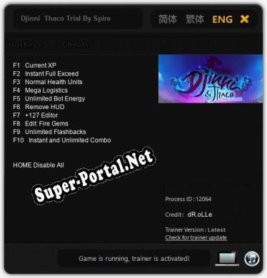 Djinni  Thaco Trial By Spire: Трейнер +10 [v1.5]