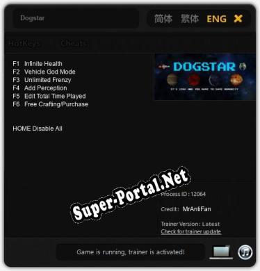 Dogstar: ТРЕЙНЕР И ЧИТЫ (V1.0.32)
