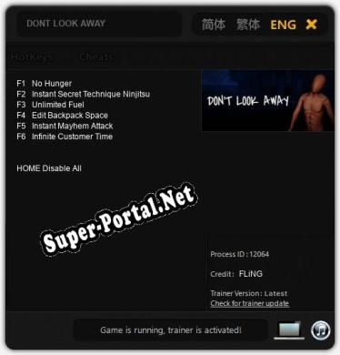 DONT LOOK AWAY: Читы, Трейнер +6 [FLiNG]