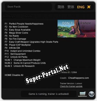 Dont Panik: Трейнер +15 [v1.8]