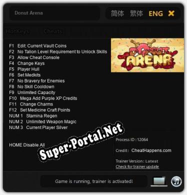 Donut Arena: Читы, Трейнер +15 [CheatHappens.com]