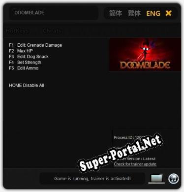 DOOMBLADE: Трейнер +5 [v1.4]