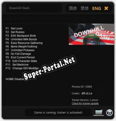 Downhill Dash: ТРЕЙНЕР И ЧИТЫ (V1.0.71)
