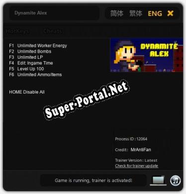 Dynamite Alex: Трейнер +6 [v1.8]