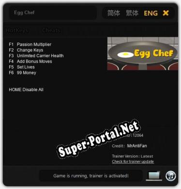 Трейнер для Egg Chef [v1.0.6]