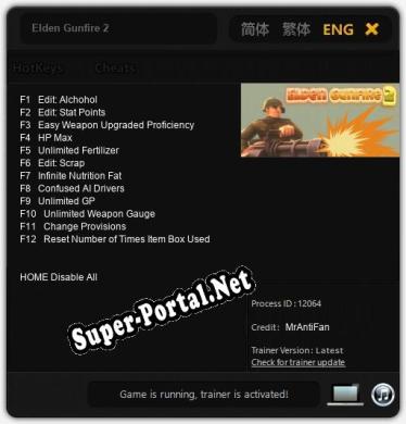 Трейнер для Elden Gunfire 2 [v1.0.3]