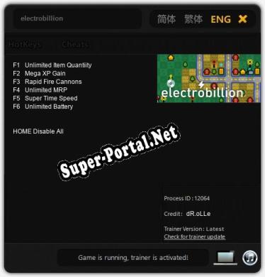 electrobillion: Трейнер +6 [v1.6]