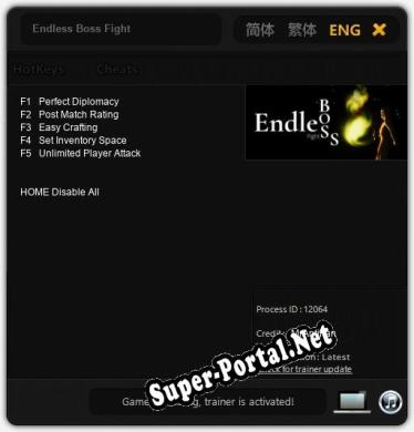 Трейнер для Endless Boss Fight [v1.0.9]
