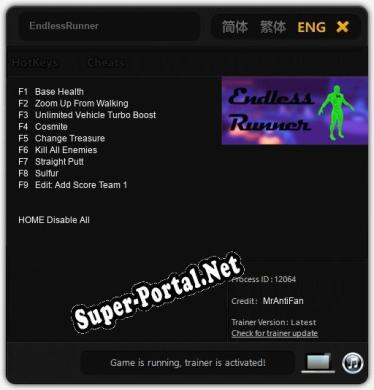 EndlessRunner: Трейнер +9 [v1.7]