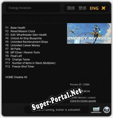Energy Invasion: Читы, Трейнер +12 [dR.oLLe]