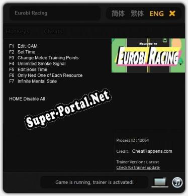 Eurobi Racing: Читы, Трейнер +7 [CheatHappens.com]