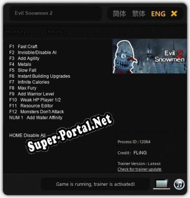 Трейнер для Evil Snowmen 2 [v1.0.8]
