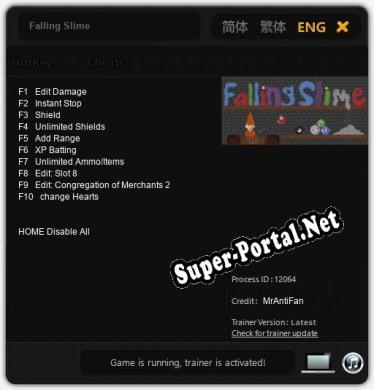 Трейнер для Falling Slime [v1.0.9]