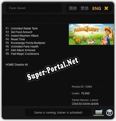 Farm Quest: Читы, Трейнер +8 [FLiNG]