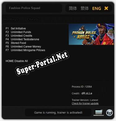 Fashion Police Squad: ТРЕЙНЕР И ЧИТЫ (V1.0.56)