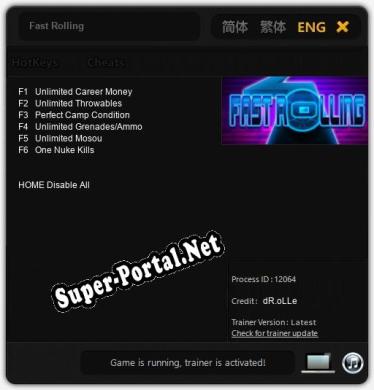 Fast Rolling: ТРЕЙНЕР И ЧИТЫ (V1.0.84)