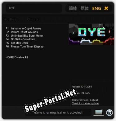 DYE: Читы, Трейнер +6 [FLiNG]