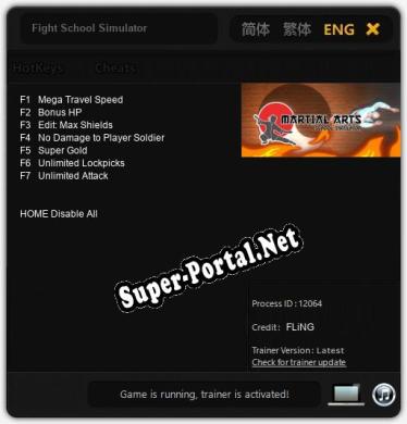 Fight School Simulator: Читы, Трейнер +7 [FLiNG]