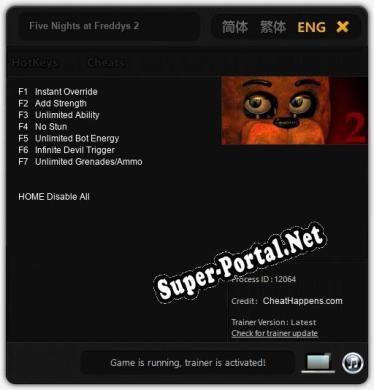 Five Nights at Freddys 2: Читы, Трейнер +7 [CheatHappens.com]