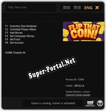 Трейнер для Flip That Coin [v1.0.1]