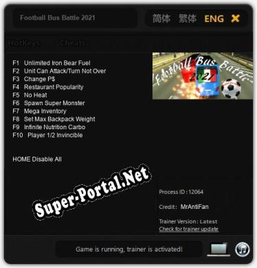 Football Bus Battle 2021: Трейнер +10 [v1.4]