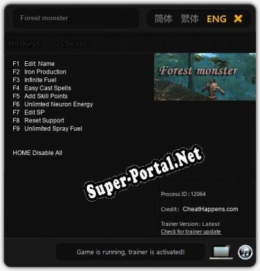 Forest monster: Читы, Трейнер +9 [CheatHappens.com]