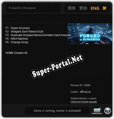 Forged In Dungeon: Трейнер +5 [v1.8]