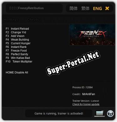 Трейнер для 罪業狂襲FrenzyRetribution [v1.0.6]