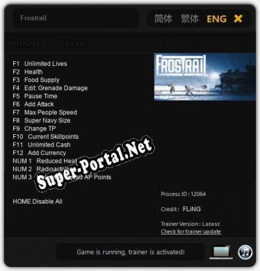 Frostrail: Читы, Трейнер +15 [FLiNG]